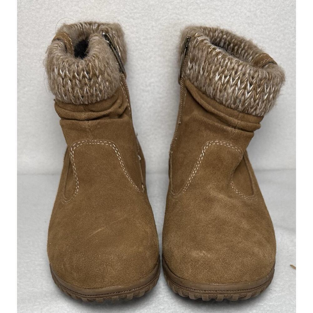 Khombu Ankle Boots Laura Chestnut Brown All Weather Water Repellent Womens Sz 9M